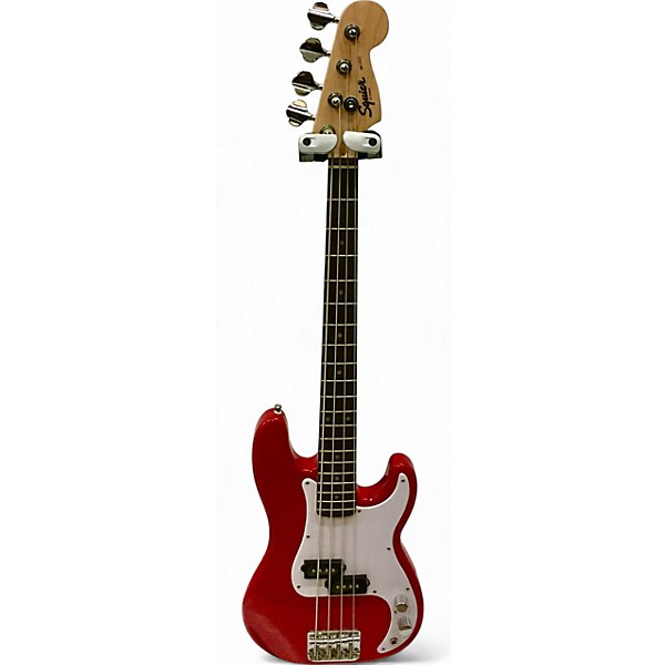 Used Squier Used Squier MINI BASS Dakota Red Electric Bass Guitar