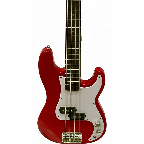 Used Squier Used Squier MINI BASS Dakota Red Electric Bass Guitar