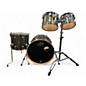 Used DW 4 Piece Performance Series Pewter Sparkle Drum Kit thumbnail