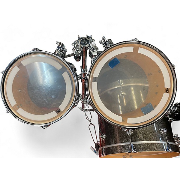 Used DW 4 Piece Performance Series Pewter Sparkle Drum Kit