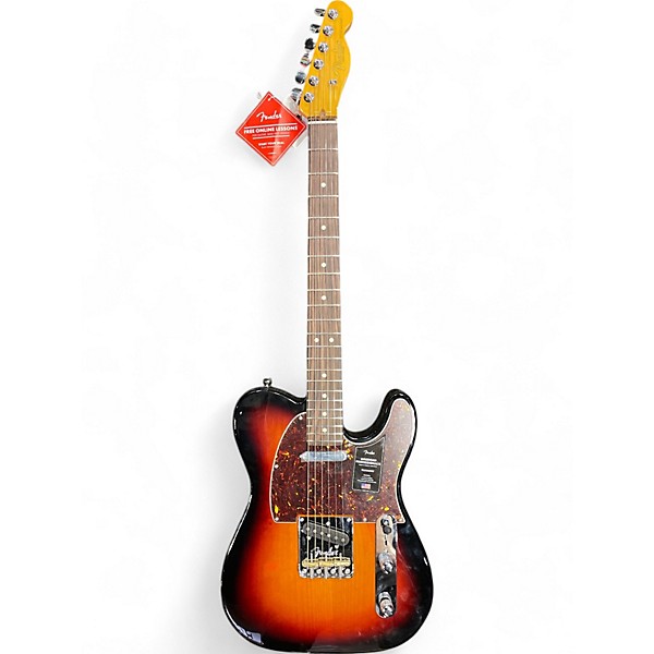 Used Fender American Professional II Telecaster 3 Color Sunburst Solid Body Electric Guitar