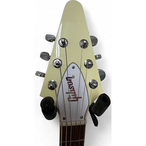 Used 2022 Gibson 70'S FLYING V White Solid Body Electric Guitar