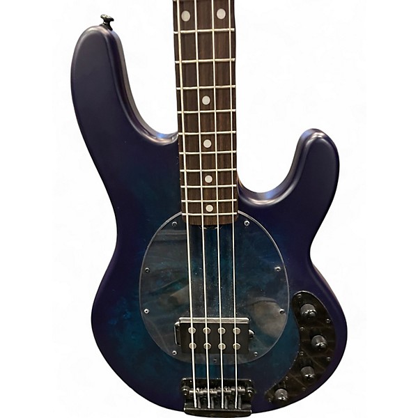 Used Sterling by Music Man STING RAY 34 Blue Electric Bass Guitar