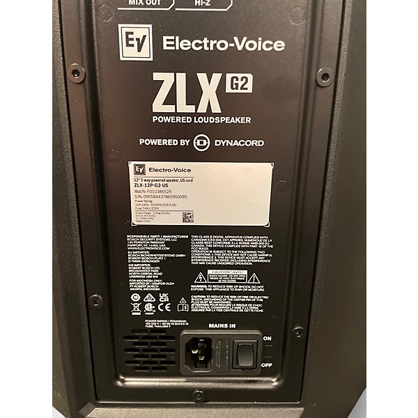 Used Electro-voice ZLX-12P G2 Powered Speaker