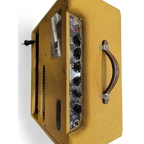 Used Fender Blues Junior Lacquered Tweed 15W 1x12 Jensen C12-N Tube Guitar Combo Amp