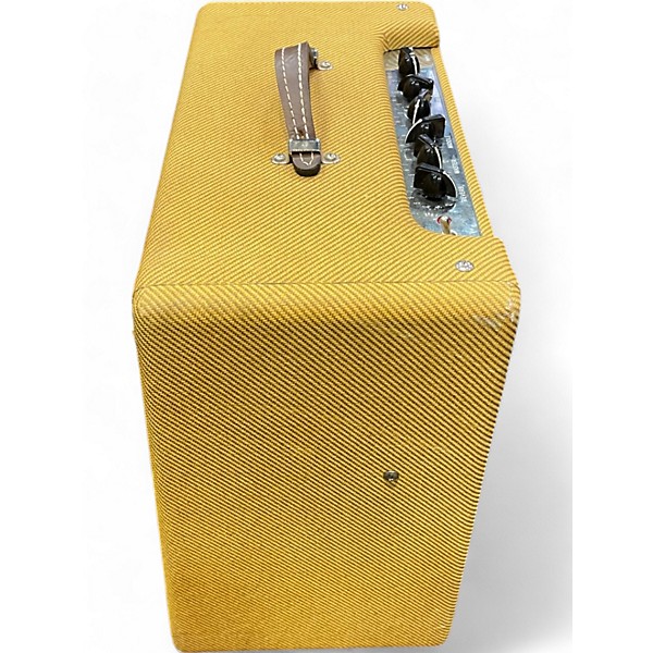Used Fender Blues Junior Lacquered Tweed 15W 1x12 Jensen C12-N Tube Guitar Combo Amp