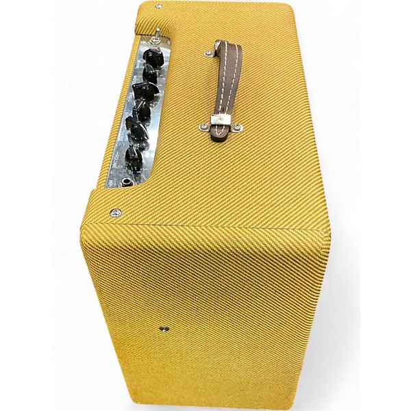 Used Fender Blues Junior Lacquered Tweed 15W 1x12 Jensen C12-N Tube Guitar Combo Amp
