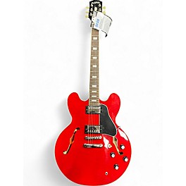 Used Epiphone es-335 Inspired by Gibson Red Hollow Body Electric Guitar