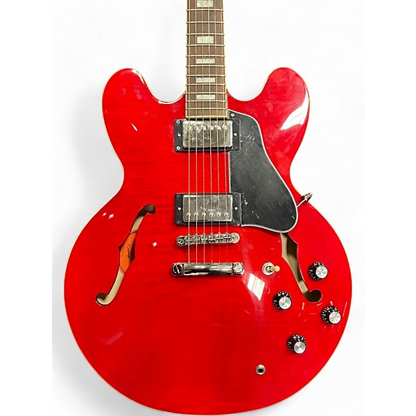 Used Epiphone es-335 Inspired by Gibson Red Hollow Body Electric Guitar