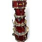 Used SPL 5 Piece velocity red sparkle Drum Kit