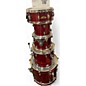 Used SPL 5 Piece velocity red sparkle Drum Kit