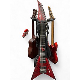 Used Solar Guitars V1.8 Canibalismo Blood Red Open Pore with Blood Splatter Baritone Guitars