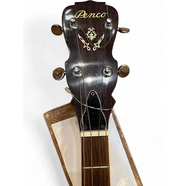 Used Penco 4 String Banjo Brown Banjo