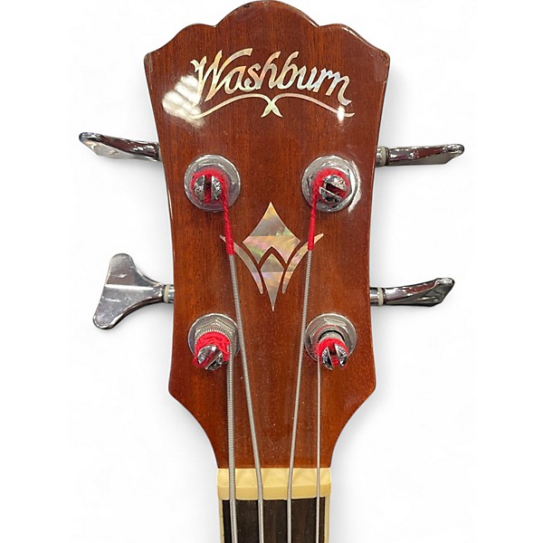 Used Washburn Used Washburn Ab5k Natural Acoustic Bass Guitar