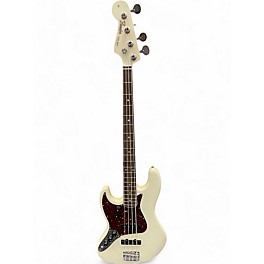 Used Fender Used 2023 Fender AMERICAN VINTAGE II 1966 JAZZ BASS LEFT HANDED Olympic White Electric Bass Guitar