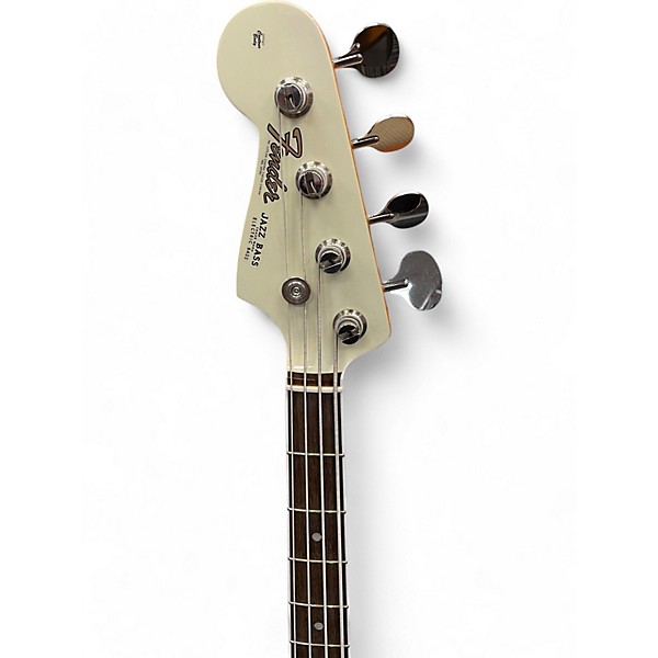 Used Fender Used 2023 Fender AMERICAN VINTAGE II 1966 JAZZ BASS LEFT HANDED Olympic White Electric Bass Guitar