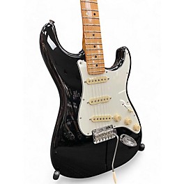 Used Fender Player Stratocaster Black Solid Body Electric Guitar