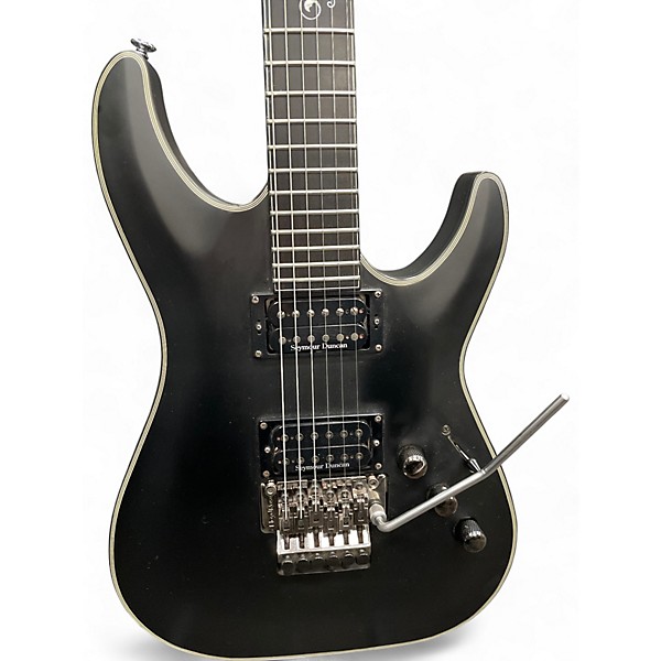 Used Schecter Guitar Research Used Schecter Guitar Research Blackjack C1 Floyd Rose Black Solid Body Electric Guitar