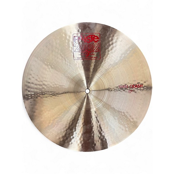 Used Paiste 17in 2002 Thin Crash Cymbal