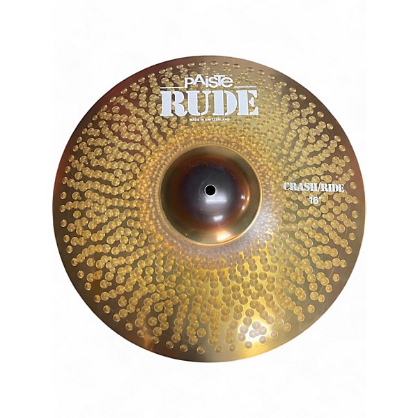 Used Paiste 16in Rude Classic Crash Ride Cymbal