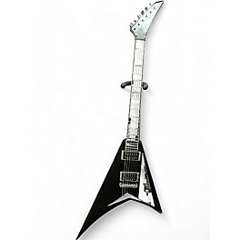 Used Jackson Used Jackson Jackson MJ Series Rhoads RRT Black and Silver Solid Body Electric Guitar