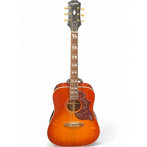 Used Epiphone Used 2022 Epiphone Hummingbird inspired by gibson 2 Color Sunburst Acoustic Guitar