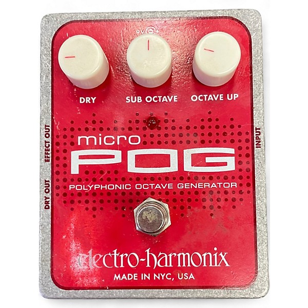 Used Electro-Harmonix Micro Pog Polyphonic Octave Generator Effect Pedal