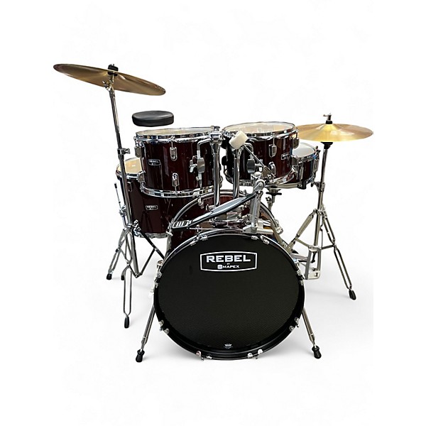 Used Mapex Used Mapex Rebel Burgundy Drum Kit