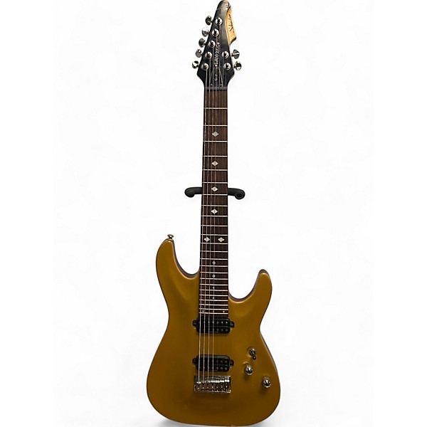 Used Schecter Guitar Research Used Schecter Guitar Research Diamond Series C7 Gold Solid Body Electric Guitar