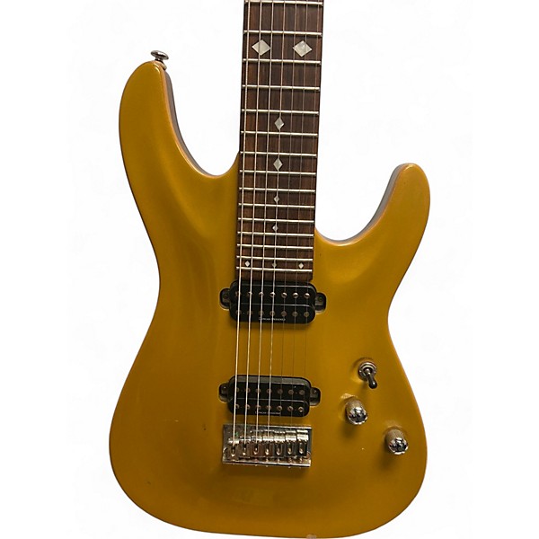 Used Schecter Guitar Research Used Schecter Guitar Research Diamond Series C7 Gold Solid Body Electric Guitar