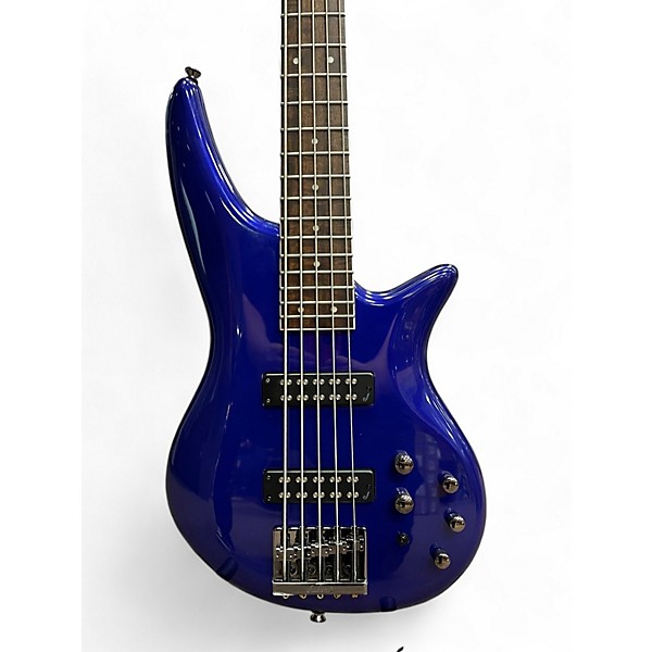 Used Jackson JS3V Concert 5 String Blue Electric Bass Guitar