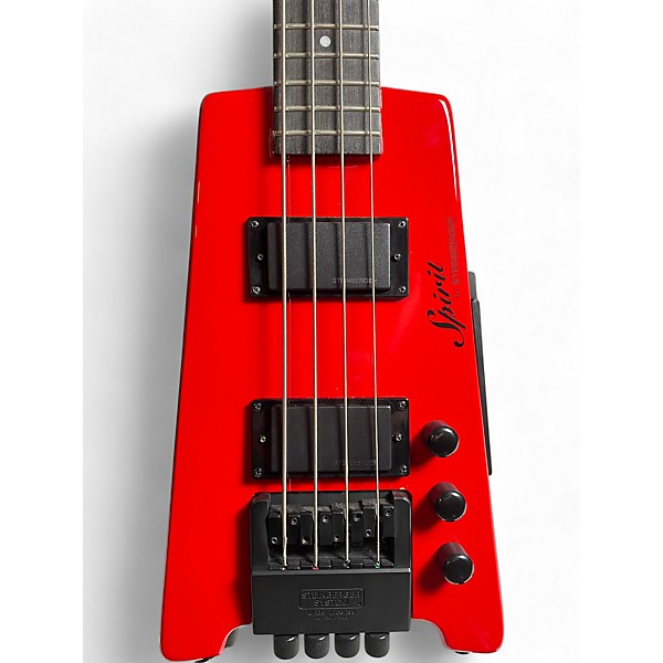 Used Steinberger Spirit Bass Candy Apple Red Electric Bass Guitar