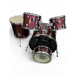 Used Ludwig Backbeat 5 Piece Wine Red Drum Kit