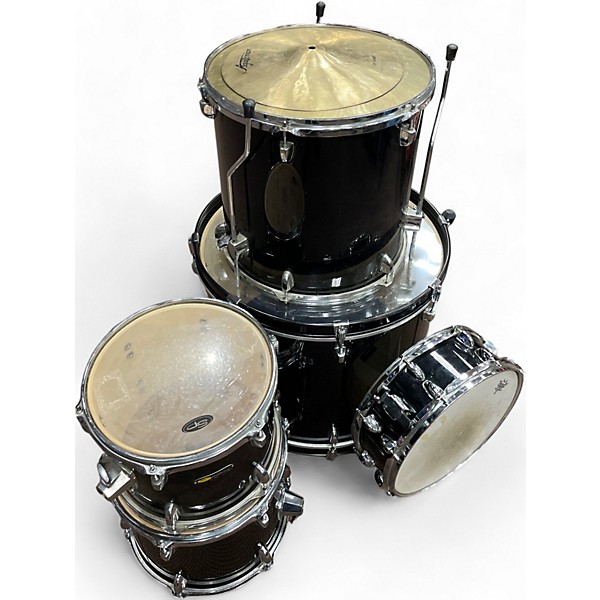 Used Sound Percussion Labs 5 Piece SPL 1 Black Drum Kit