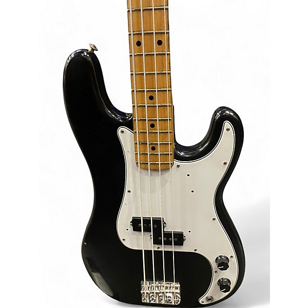 Vintage 1977 Fender Precision Bass Black Electric Bass Guitar