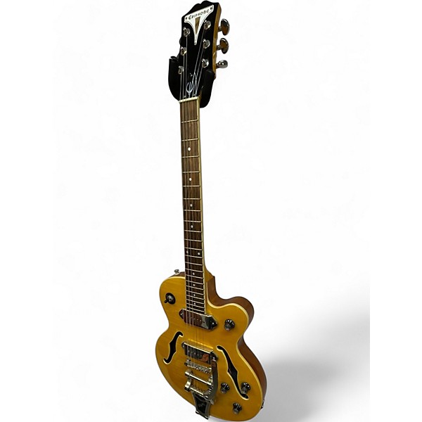 Used Epiphone Wildkat with Bigsby Natural Hollow Body Electric Guitar