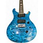 Used PRS SE Custom 24 Blue Solid Body Electric Guitar thumbnail