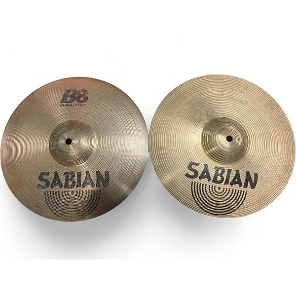 Used SABIAN 13in B8 Hi Hat Pair Cymbal