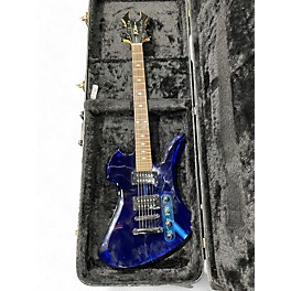 Used B.C. Rich Mockingbird Acrylic Blue Solid Body Electric Guitar