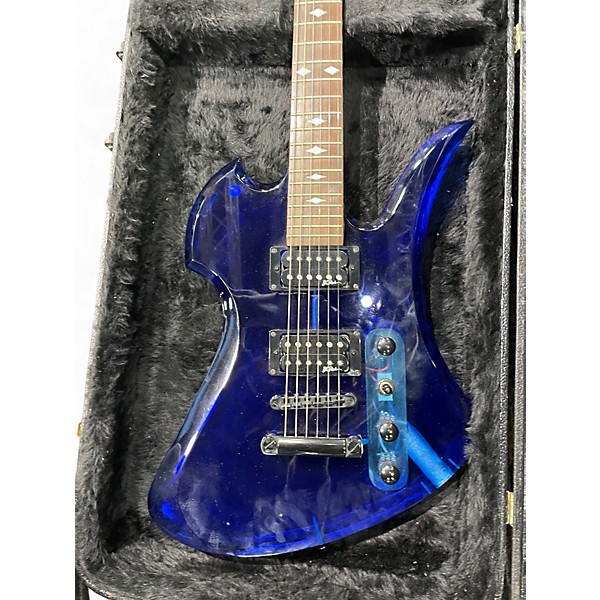 Used B.C. Rich Mockingbird Acrylic Blue Solid Body Electric Guitar