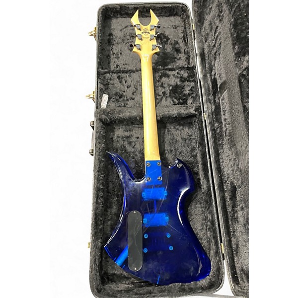 Used B.C. Rich Mockingbird Acrylic Blue Solid Body Electric Guitar