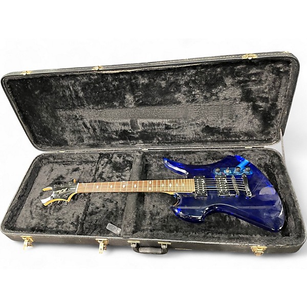 Used B.C. Rich Mockingbird Acrylic Blue Solid Body Electric Guitar