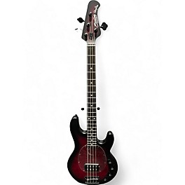 Used Sterling by Music Man StingRay Ray34 Dark Scarlet Burst Satin Electric Bass Guitar