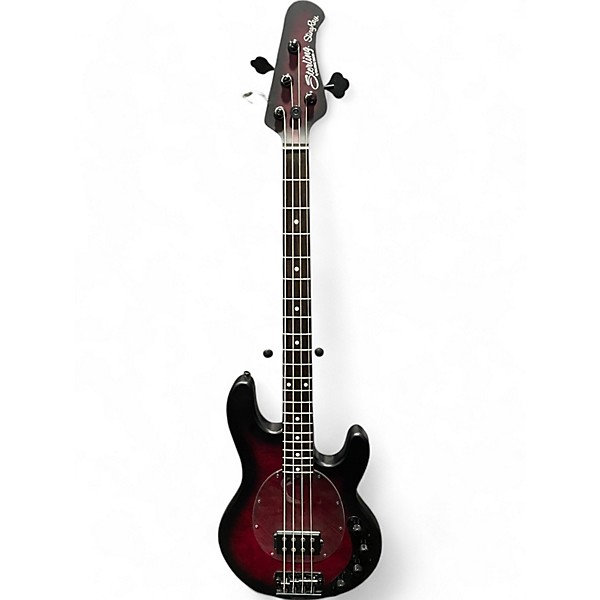 Used Sterling by Music Man StingRay Ray34 Dark Scarlet Burst Satin Electric Bass Guitar