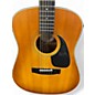 Used Samick sw 210ts Natural Acoustic Guitar