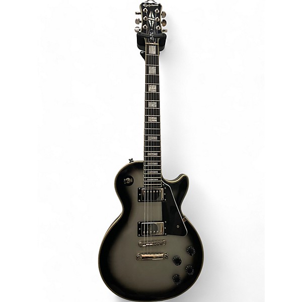 Used 2019 Epiphone Les Paul Custom Pro Silverburst Solid Body Electric Guitar,Specials : American Fashion Style Bags On Sale