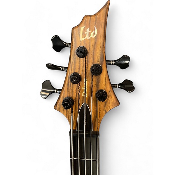 Used ESP B1005 5 String Walnut Electric Bass Guitar