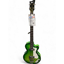 Used Hofner Ignition Club bass Green Electric Bass Guitar