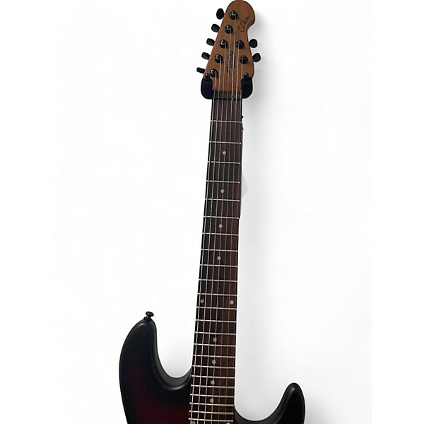 Used Sterling by Music Man Used Sterling by Music Man Cutlass 7 Jason Richardson Scarlett Burst Solid Body Electric Guitar