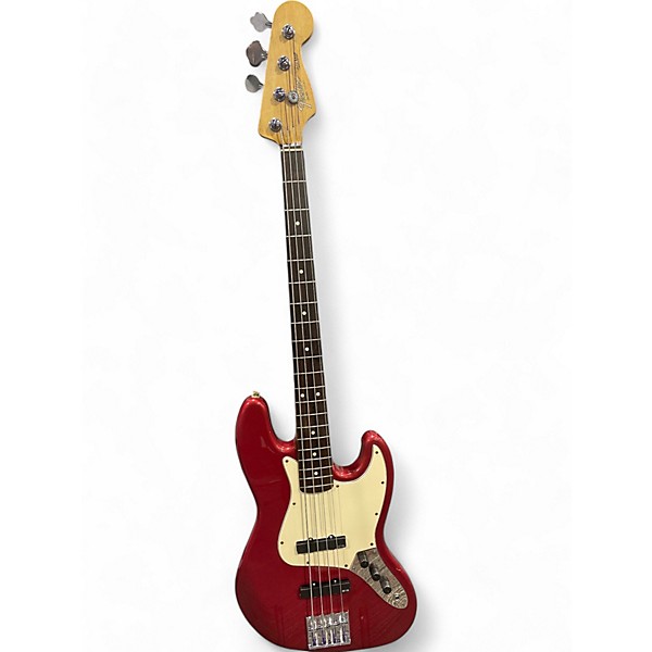 Used Fender Used Fender Standard Jazz Bass Candy Apple Red Metallic Electric Bass Guitar